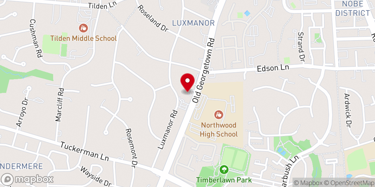 Map showing location of Trinity Lutheran Church