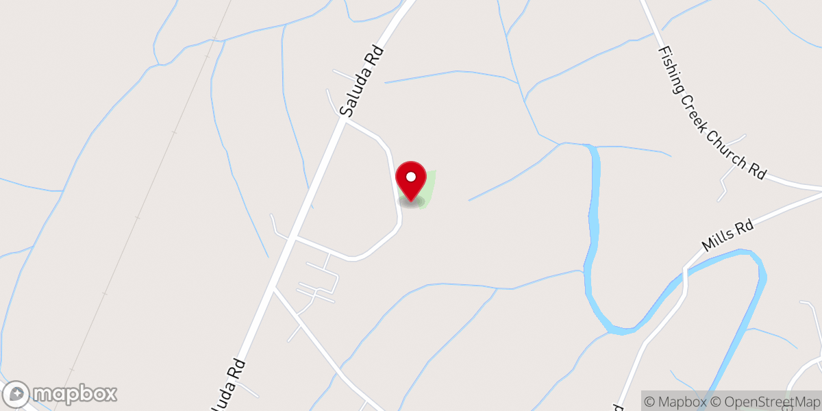 Map showing location of Cedar Grove Church