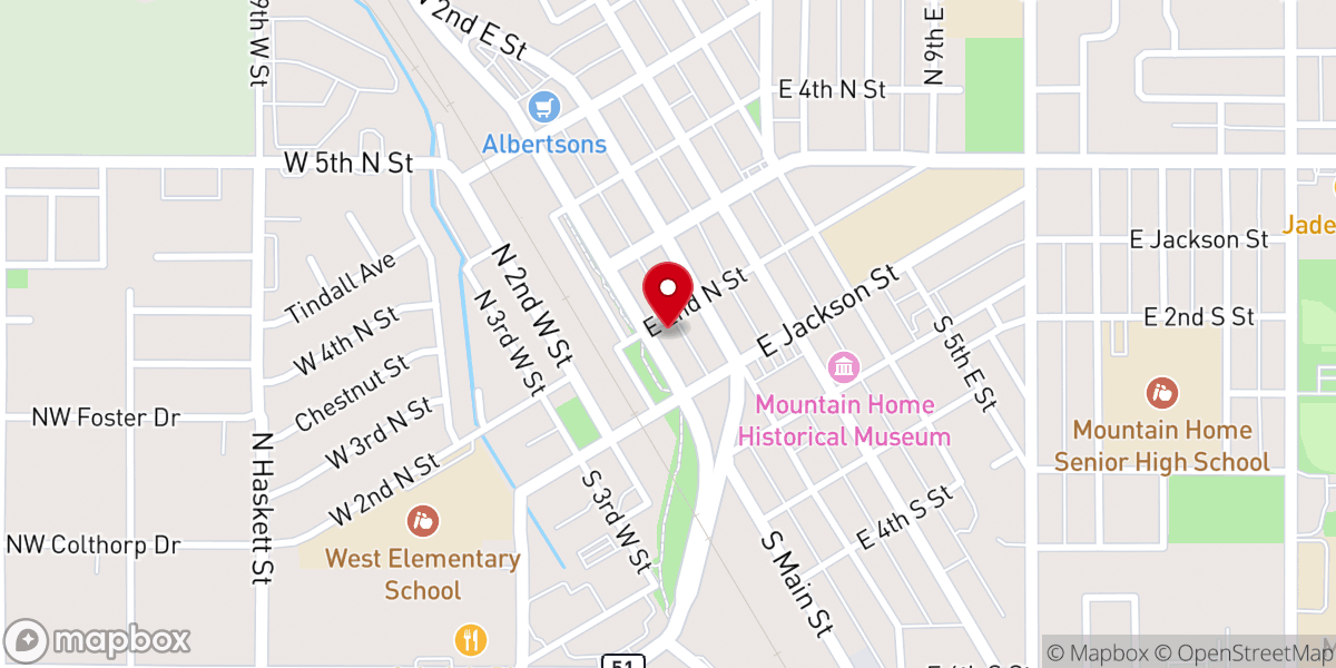 Map showing location of Love Abiding Church