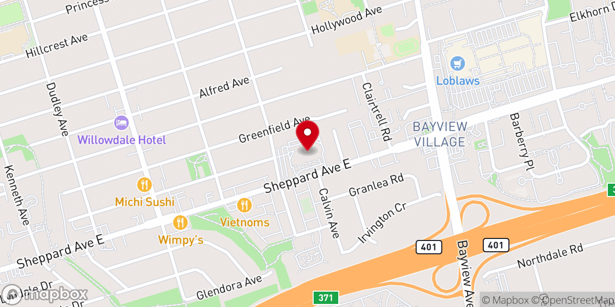 Map showing location of The Peoples Church