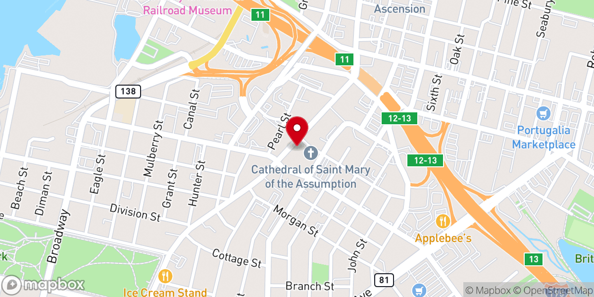 Map showing location of Gates of Praise Ministries Inc