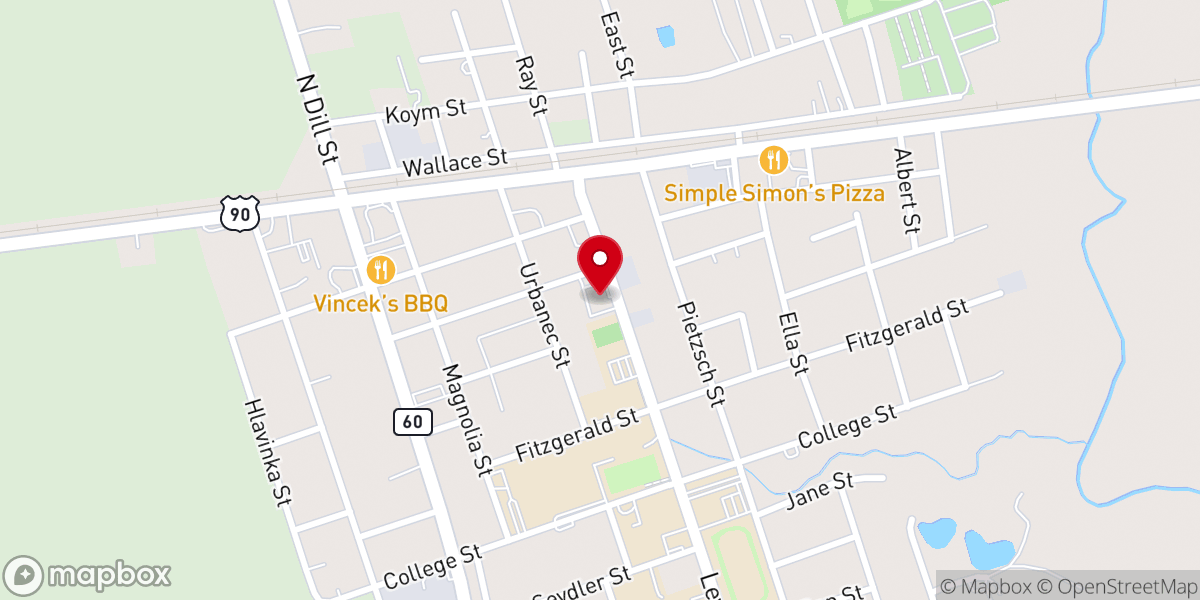 Map showing location of United States Postal Service