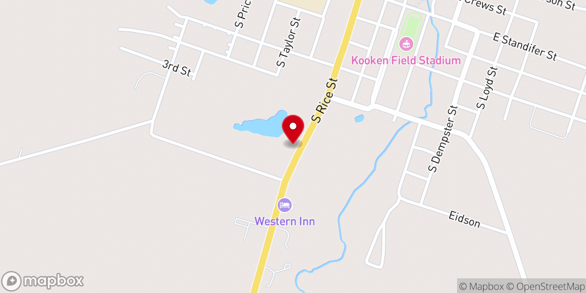 Map showing location of Grace Methodist Church
