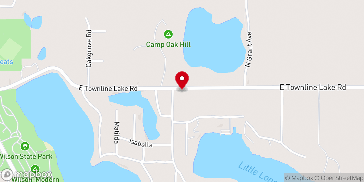 Map showing location of Faith Lutheran Church