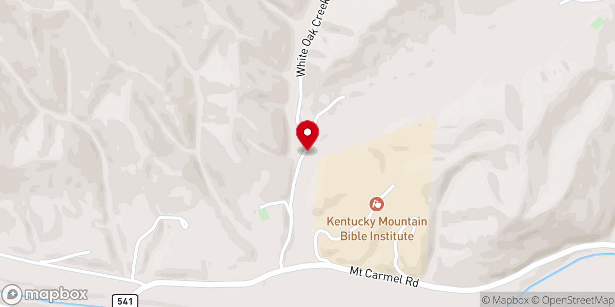 Map showing location of Blanche Haddix Church