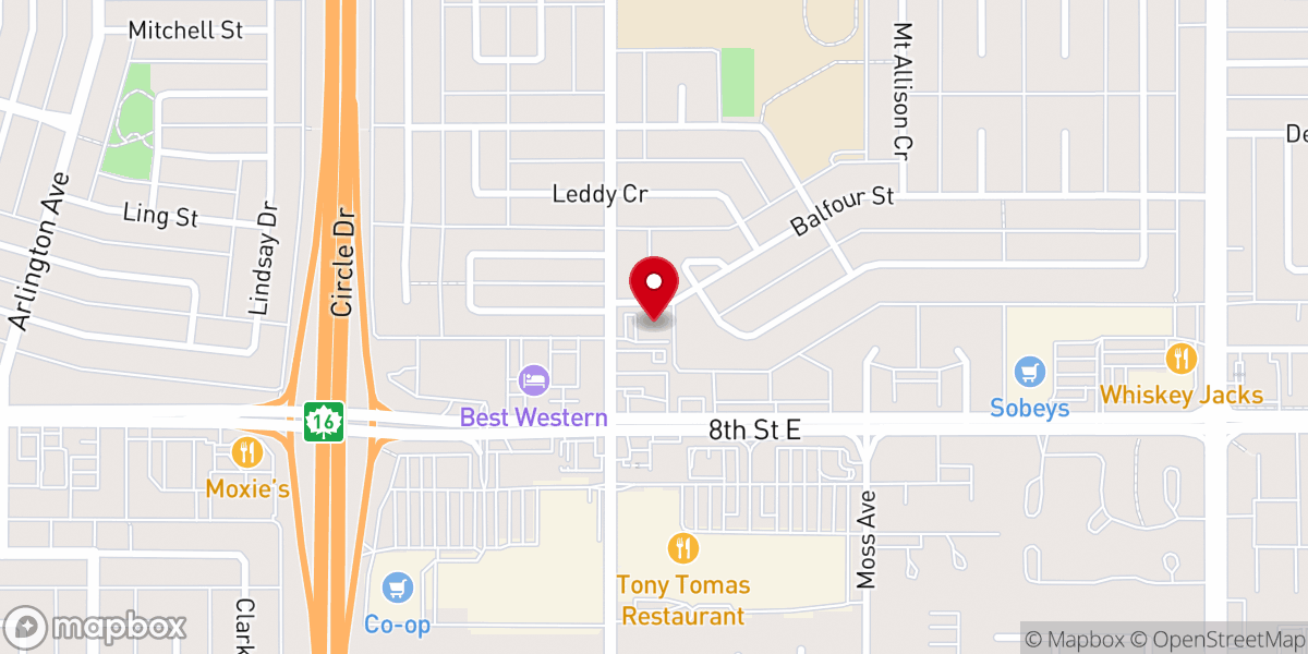 Map showing location of College Park Covenant Church