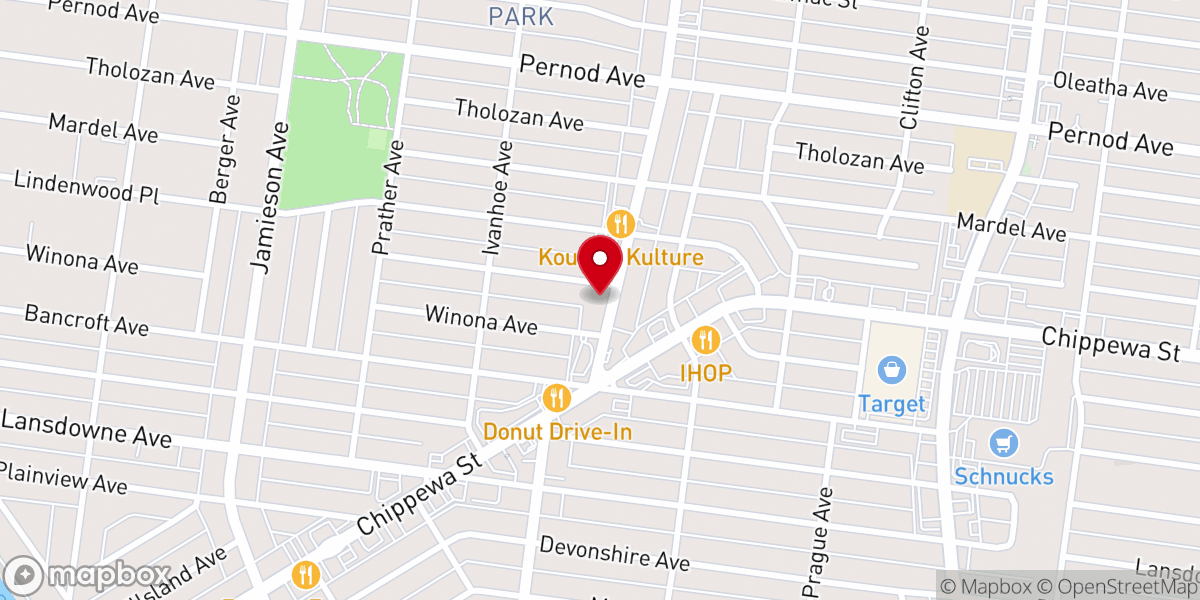 Map showing location of Watson Terrace Christian Church