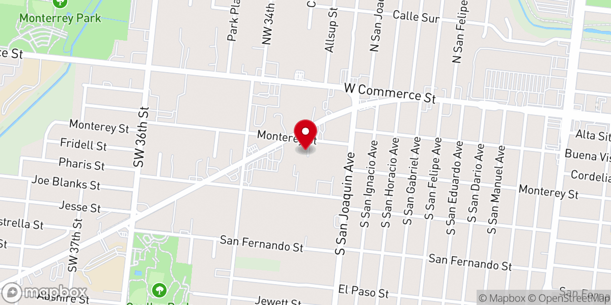 Map showing location of Confraternidad De Iglesias Cristianas Hispana USA