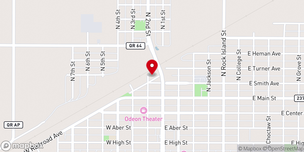 Map showing location of Ministry of Hope