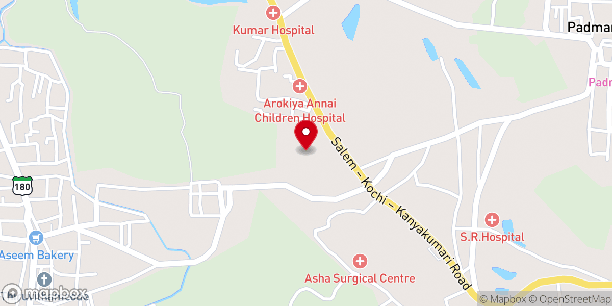 Map showing location of Full Gospel Pentecostal Church,Thuckalay