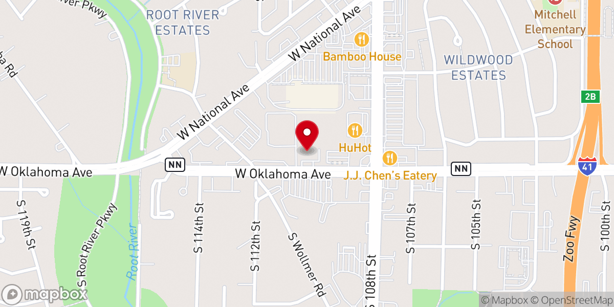 Map showing location of CrossPoint Church