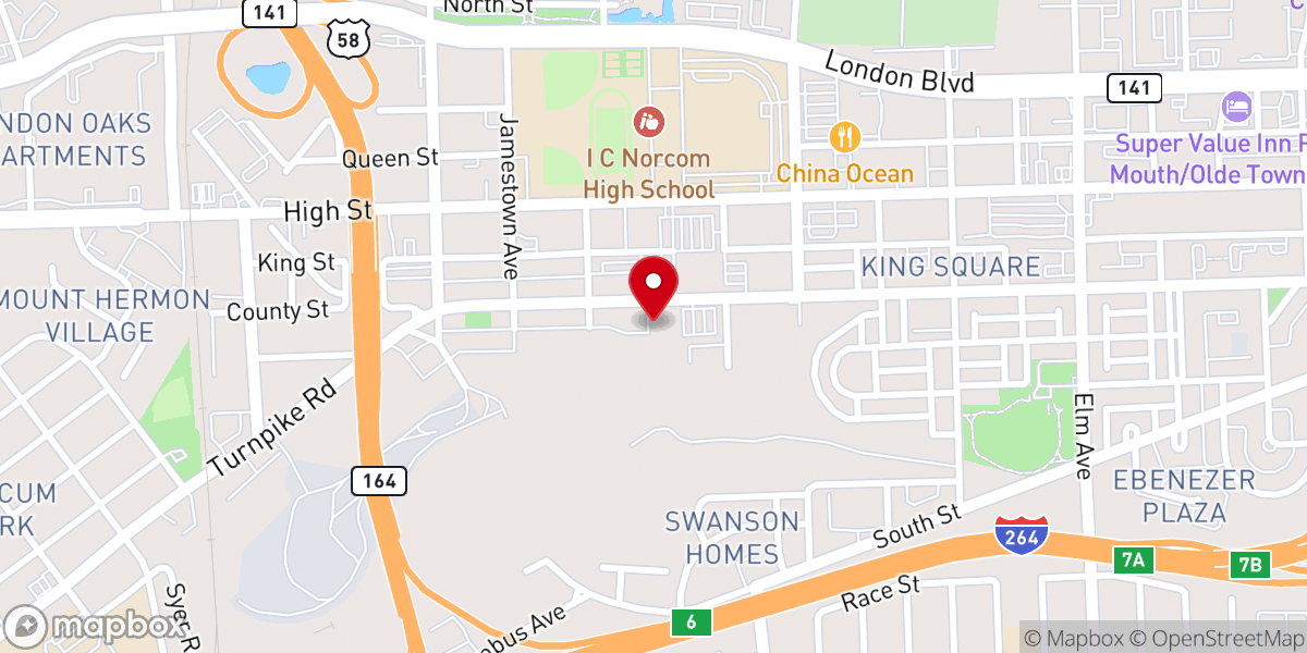 Map showing location of Divine Deliverance Christian Center