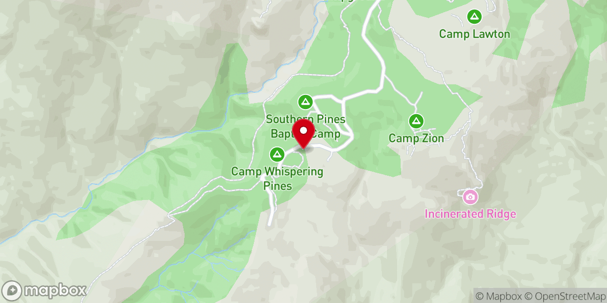 Map showing location of St. Mark's Presbyterian Church Lodge