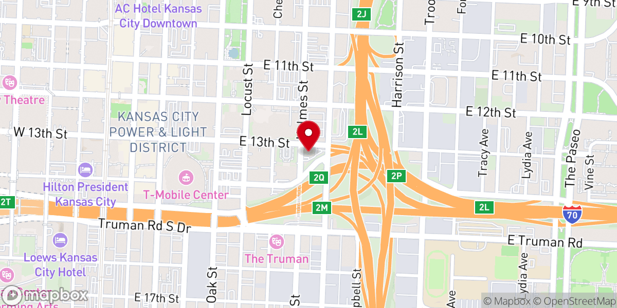 Map showing location of St. Mary's Episcopal Church