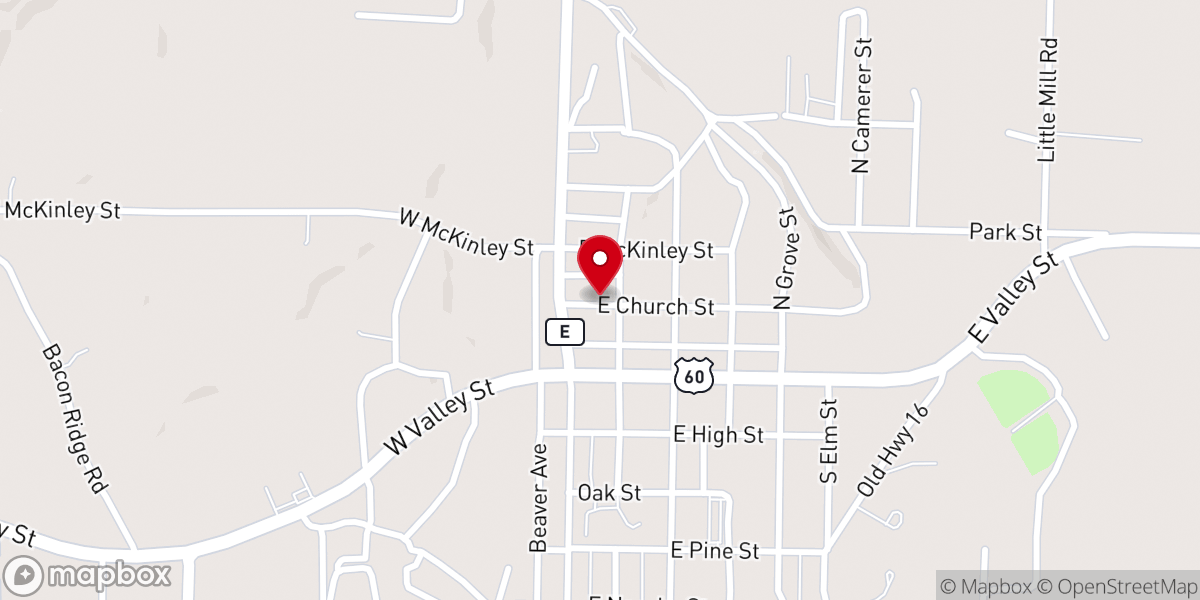 Map showing location of Granby Community Building
