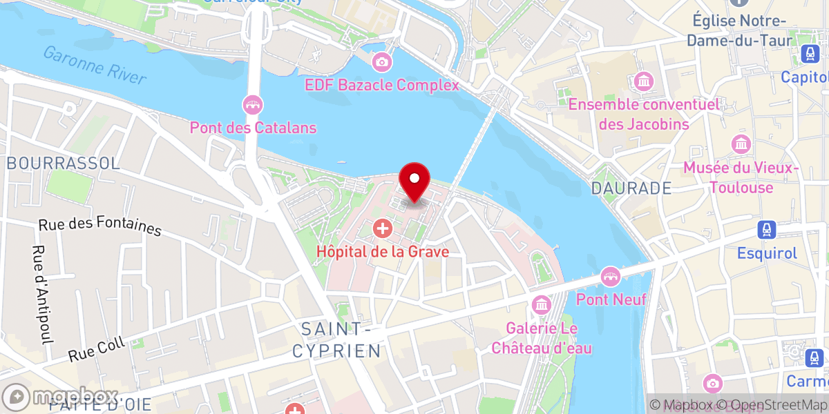 Map showing location of Chapelle Saint-Joseph de La Grave