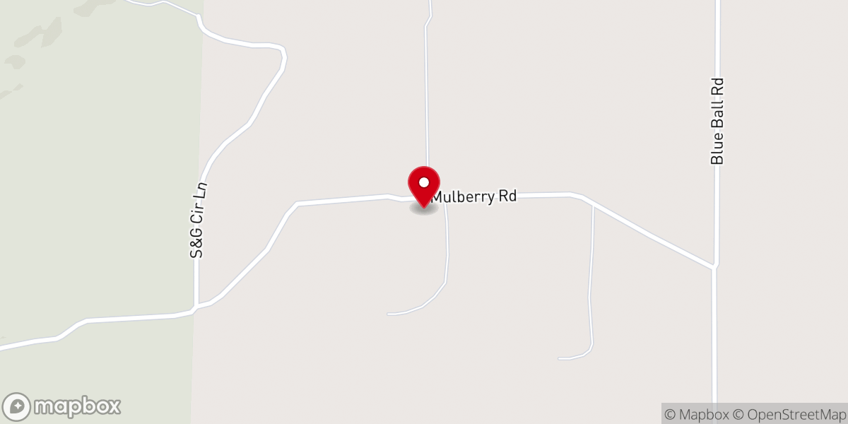 Map showing location of Mulberry Church
