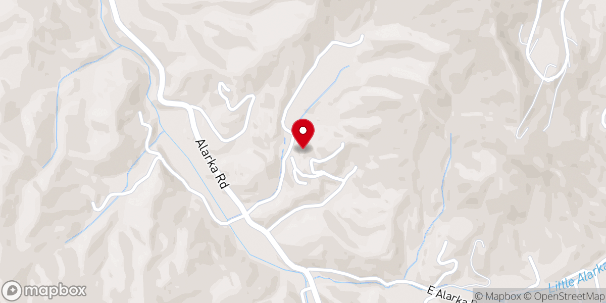 Map showing location of Hillside Baptist Church
