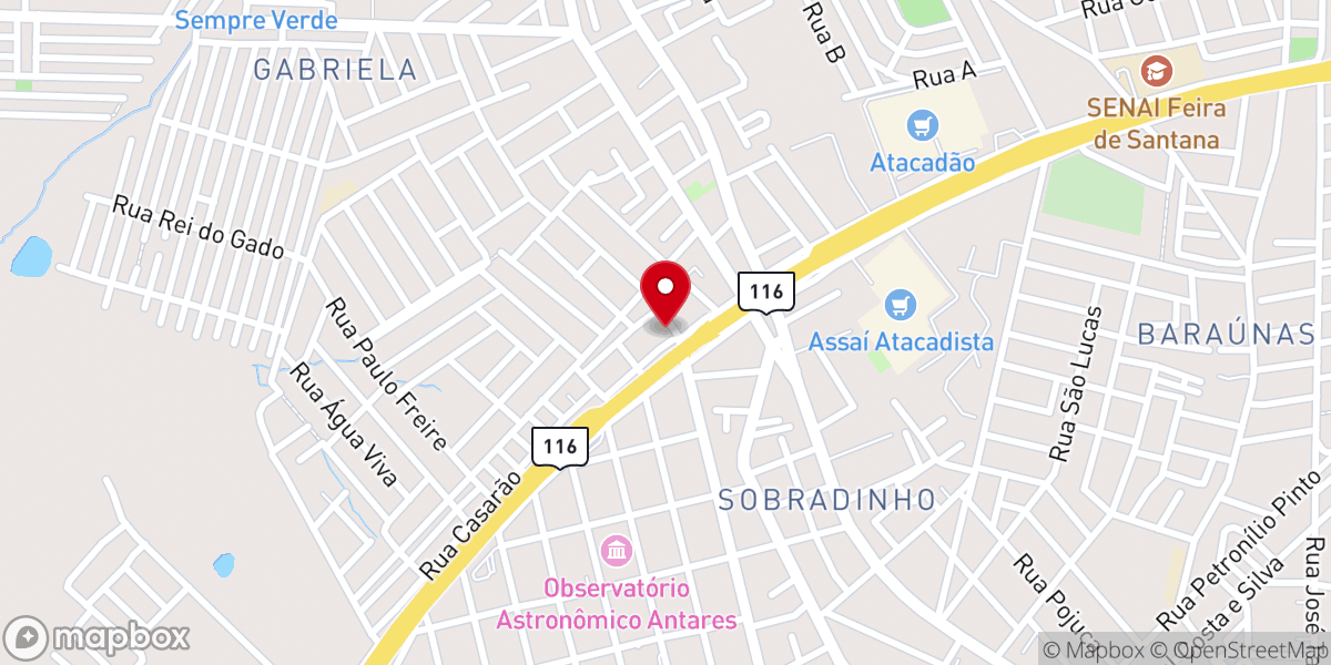 Map showing location of IGREJA BATISTA MORADA