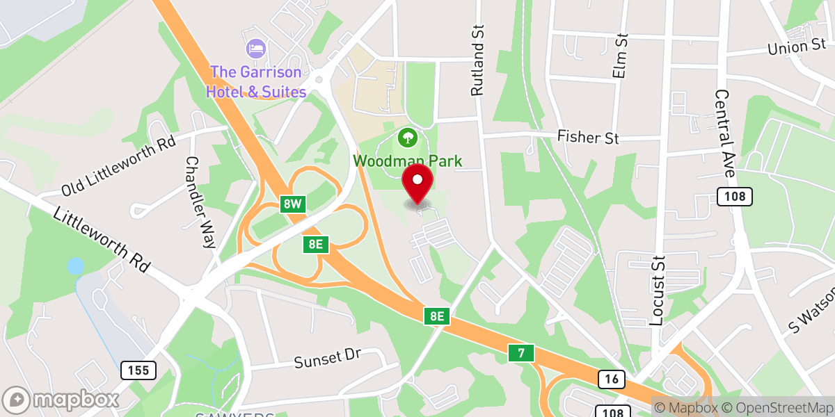 Map showing location of Awaken Great Bay Church