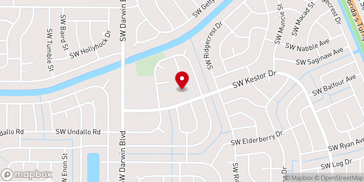 Map showing location of Port Saint Lucie Evangelical Church of the Nazarene