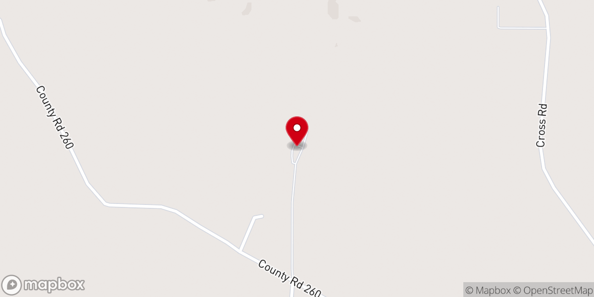 Map showing location of Parker Baptist Church