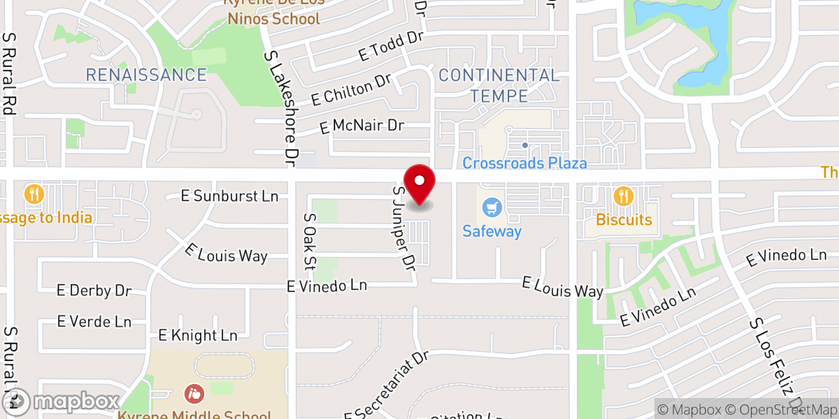 Map showing location of Dayspring United Methodist Church