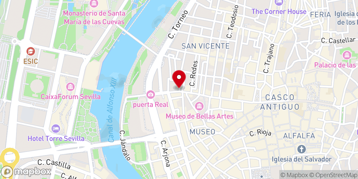 Map showing location of Capilla de Ntra. Sra. de las Mercedes de Puerta Real