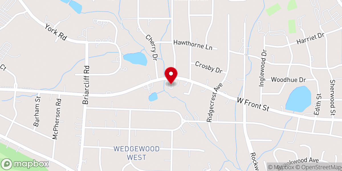 Map showing location of St Katherine Greek Orthodox Church