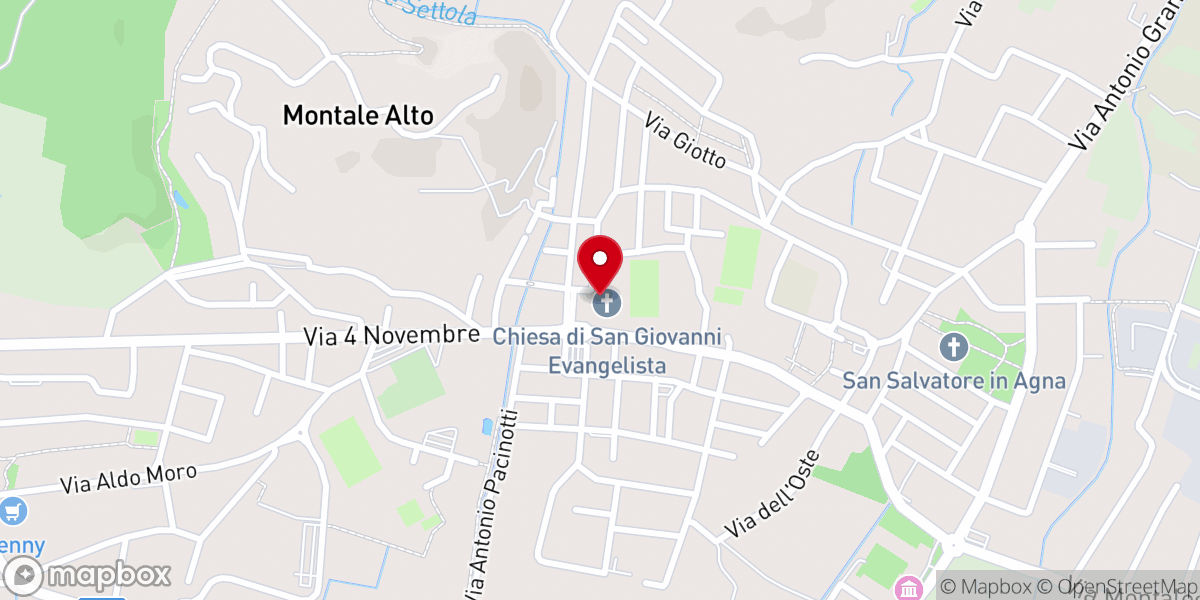 Map showing location of Chiesa Parrocchiale di San Giovanni Evangelista