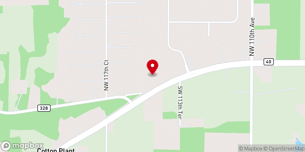 Map showing location of WestPoint Baptist Church