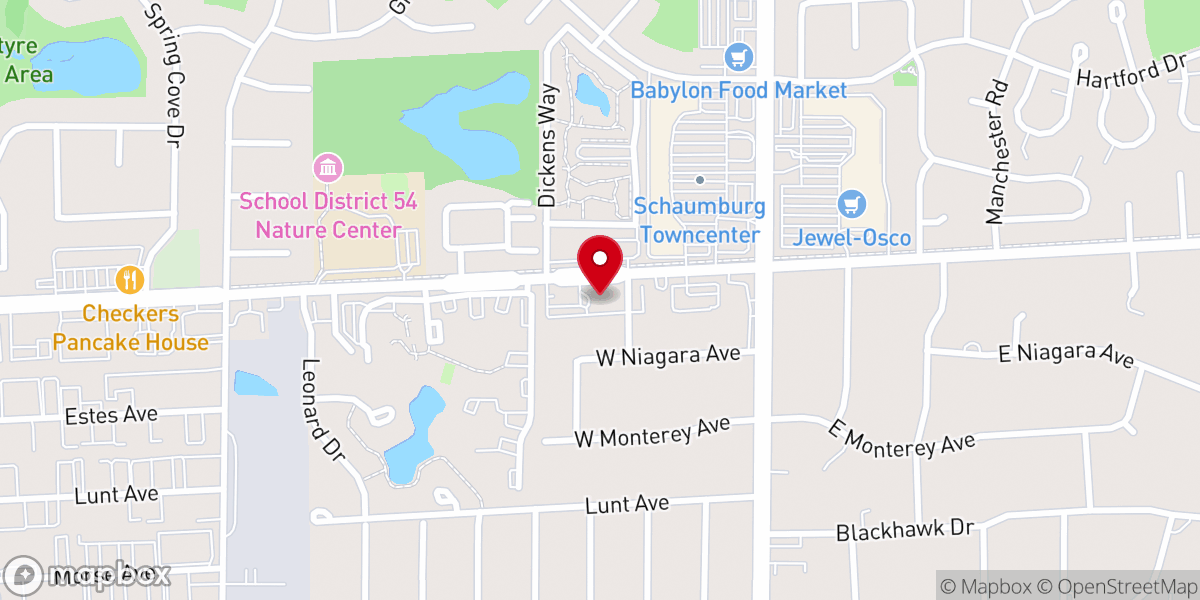 Map showing location of Lord of Life Lutheran Church