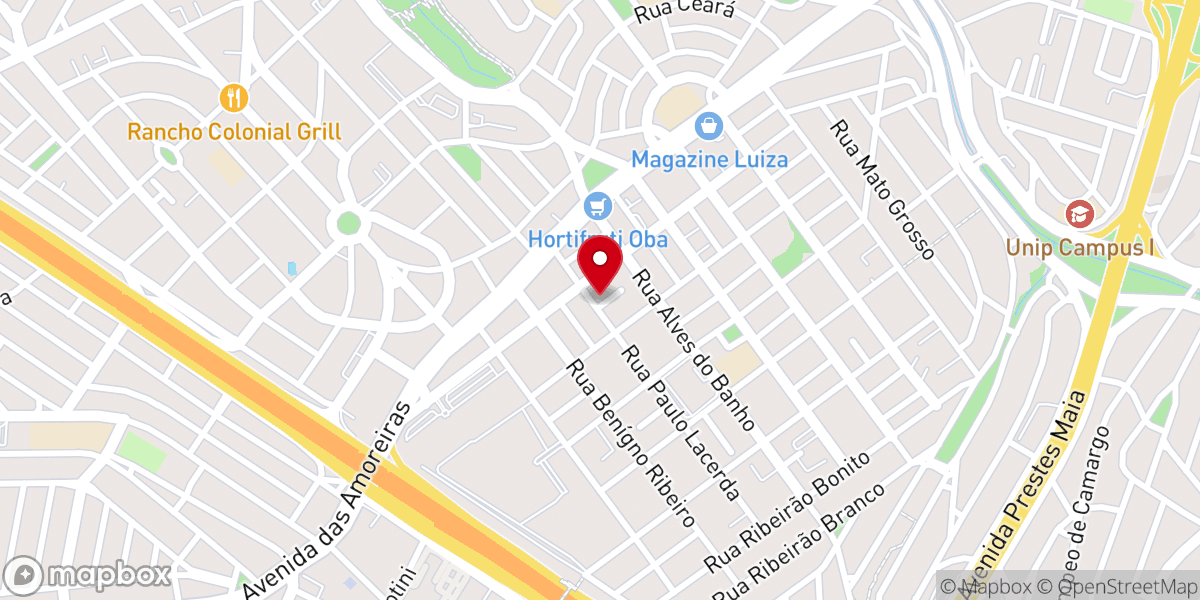Map showing location of Igreja Batista Jesus Liberta