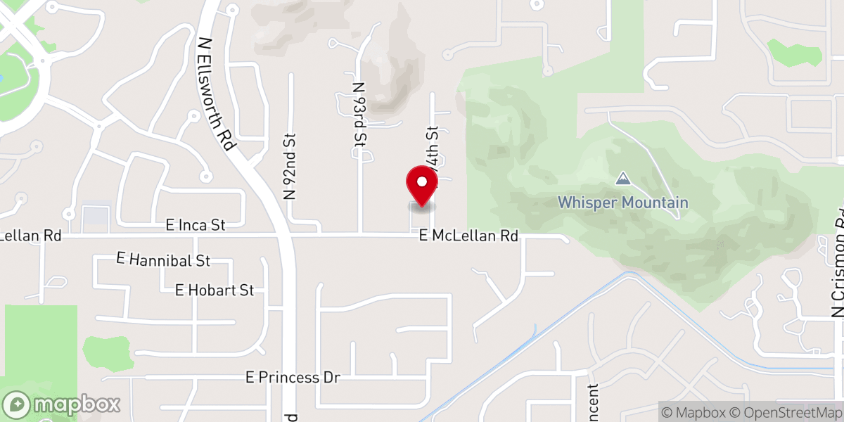 Map showing location of Boulder Mountain Community Church - Northeast Mesa
