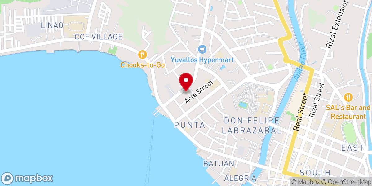 Map showing location of Linao baptist church