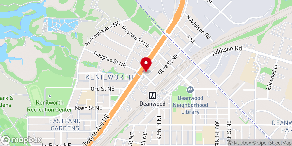 Map showing location of Gospel Missionary Baptist Church