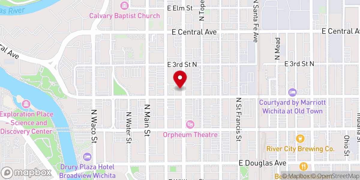 Map showing location of City Life Church
