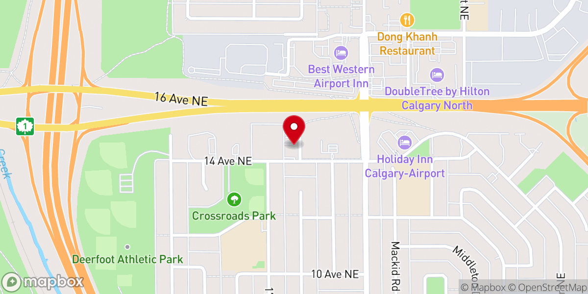 Map showing location of American Missionary Church - Calgary (Lighthouse Chapel International, Calgary)