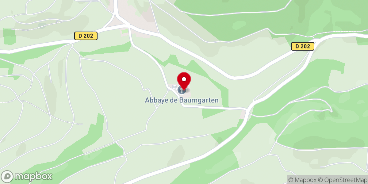 Map showing location of Abbaye Notre-Dame de Baumgarten