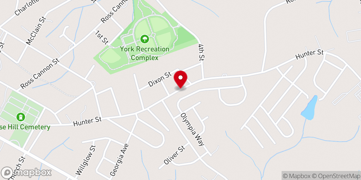 Map showing location of Blessed to Be a Blessing Outreach
