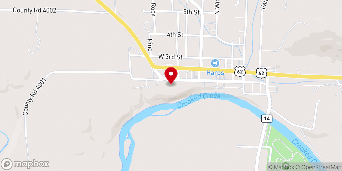 Map showing location of THE CARLTON MARION INN