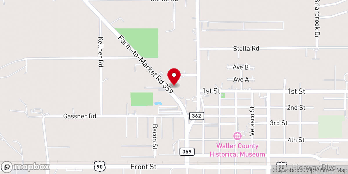 Map showing location of The Awakening Coffee Shop