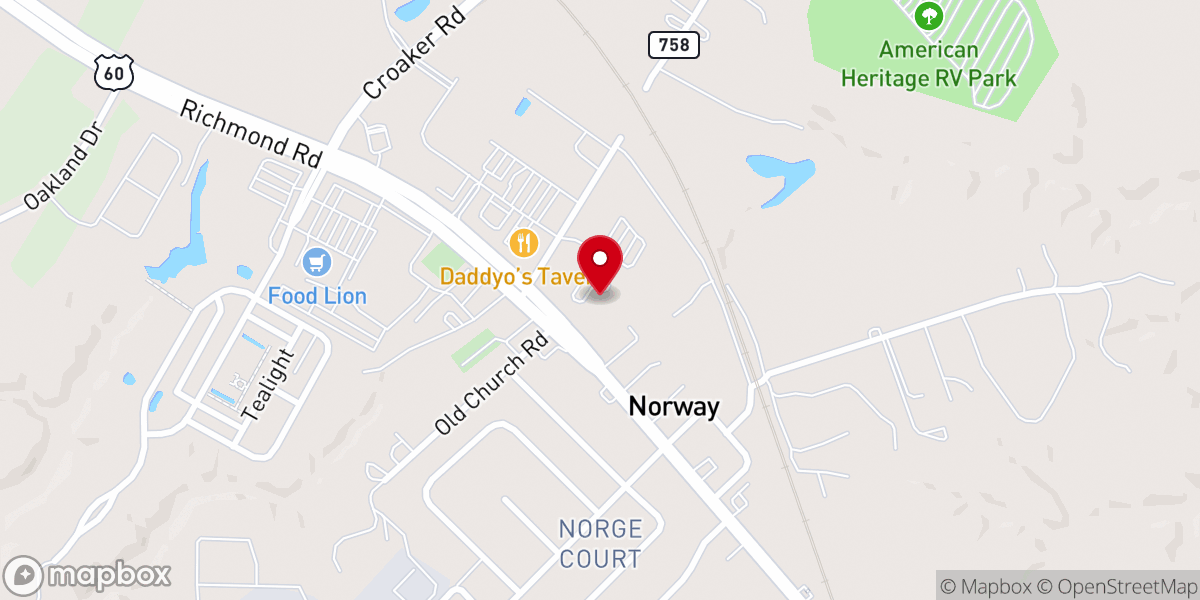 Map showing location of Saint Olaf's Food Pantry - Food Distribution Center