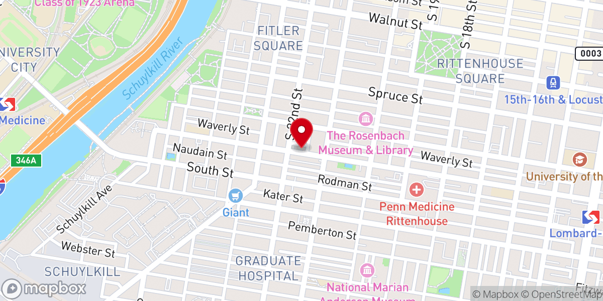 Map showing location of New Central Baptist Church