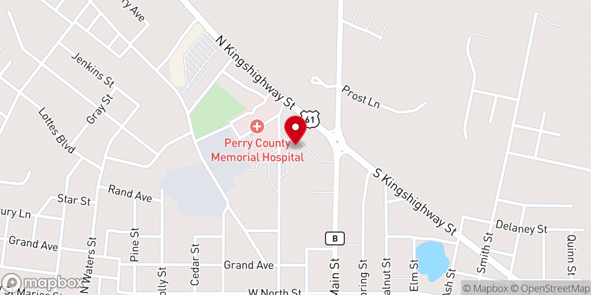 Map showing location of Immanuel Lutheran Church