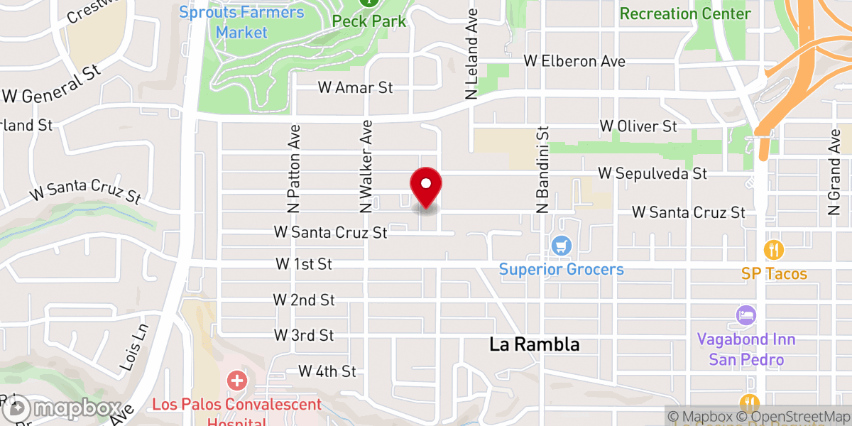 Map showing location of Holy Trinity Parish Center Office