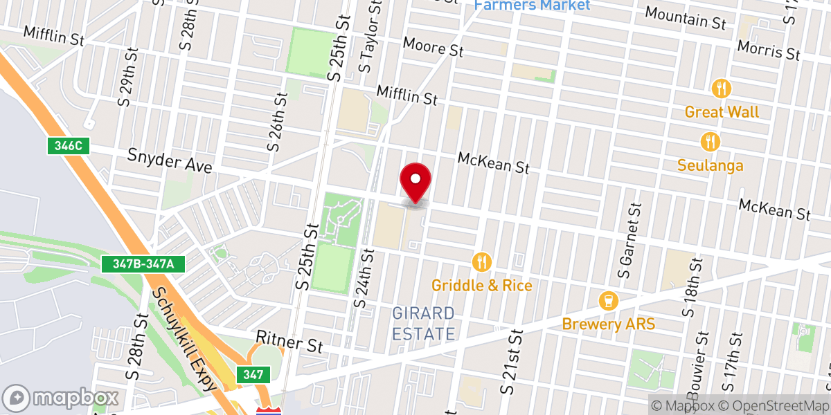 Map showing location of Little White Chapel by the Wayside