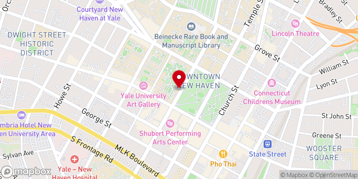 Map showing location of Hebrew Burial & Free Loan Association of New Haven Inc