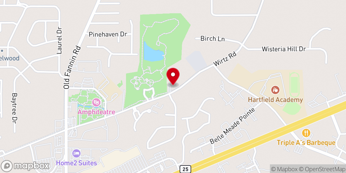 Map showing location of St James United Methodist