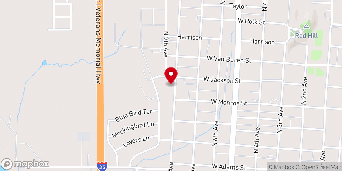 Map showing location of Stacy Mark